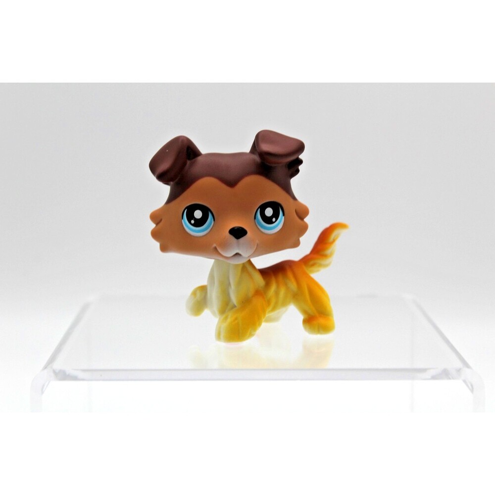 Littlest Pet Shop LPS #58 Sage Collie Paw Up Dog Authentic Hasbro Vintage
